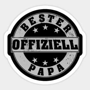 Offiziell Bester Papa Vatertag Geschenk T-shirt Sticker